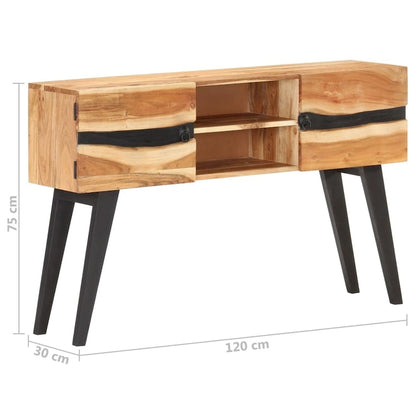 Buffet vidaXL 47,2 x 11,8 x 29,5 cm en bois d'acacia massif