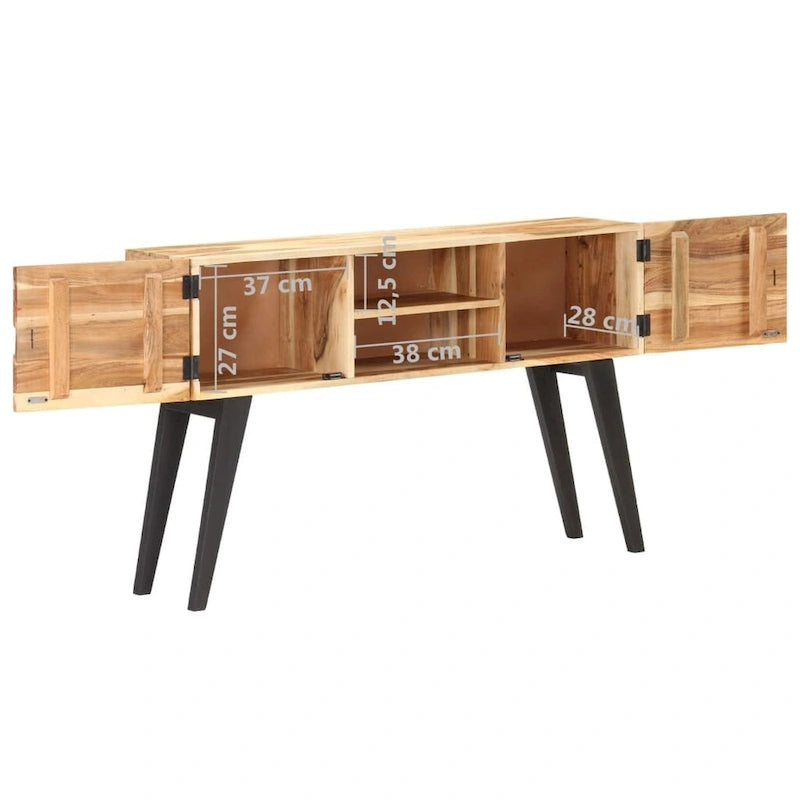 Buffet vidaXL 47,2 x 11,8 x 29,5 cm en bois d'acacia massif