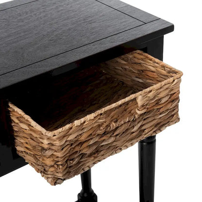 Console de rangement SAFAVIEH Evalena, noir vieilli - 44,5 x 13,4 x 31,5 cm (L x P x H)