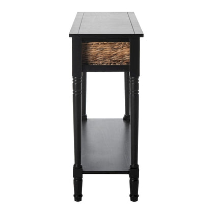 Console de rangement SAFAVIEH Evalena, noir vieilli - 44,5 x 13,4 x 31,5 cm (L x P x H)