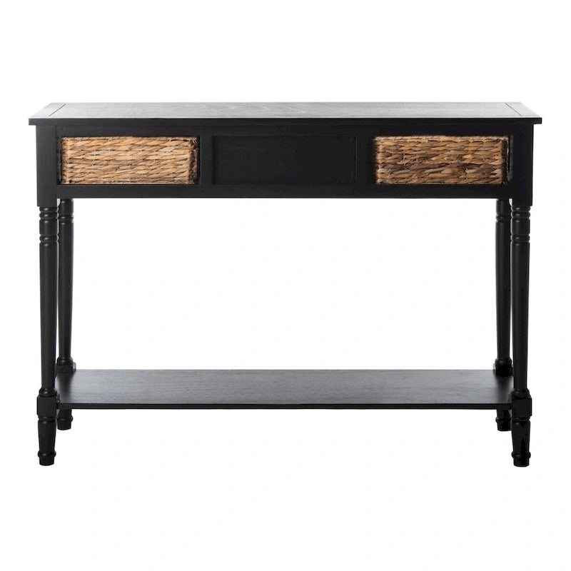 Console de rangement SAFAVIEH Evalena, noir vieilli - 44,5 x 13,4 x 31,5 cm (L x P x H)