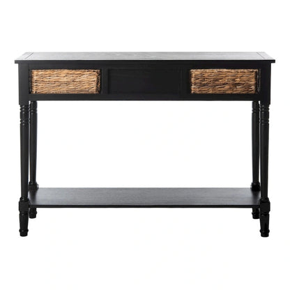 Console de rangement SAFAVIEH Evalena, noir vieilli - 44,5 x 13,4 x 31,5 cm (L x P x H)