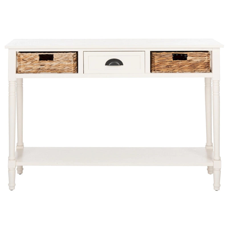 Console de rangement SAFAVIEH Evalena, noir vieilli - 44,5 x 13,4 x 31,5 cm (L x P x H)