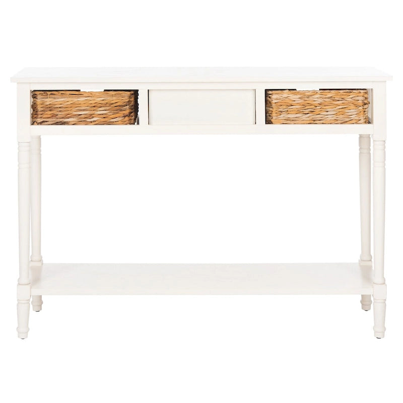 Console de rangement SAFAVIEH Evalena, noir vieilli - 44,5 x 13,4 x 31,5 cm (L x P x H)