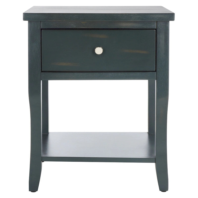 Table de chevet SAFAVIEH Martina avec tiroir de rangement (entièrement assemblée) - 46 x 38 x 56 cm - 46 x 38 x 56 cm