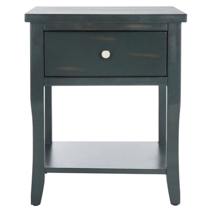 Table de chevet SAFAVIEH Martina avec tiroir de rangement (entièrement assemblée) - 46 x 38 x 56 cm - 46 x 38 x 56 cm