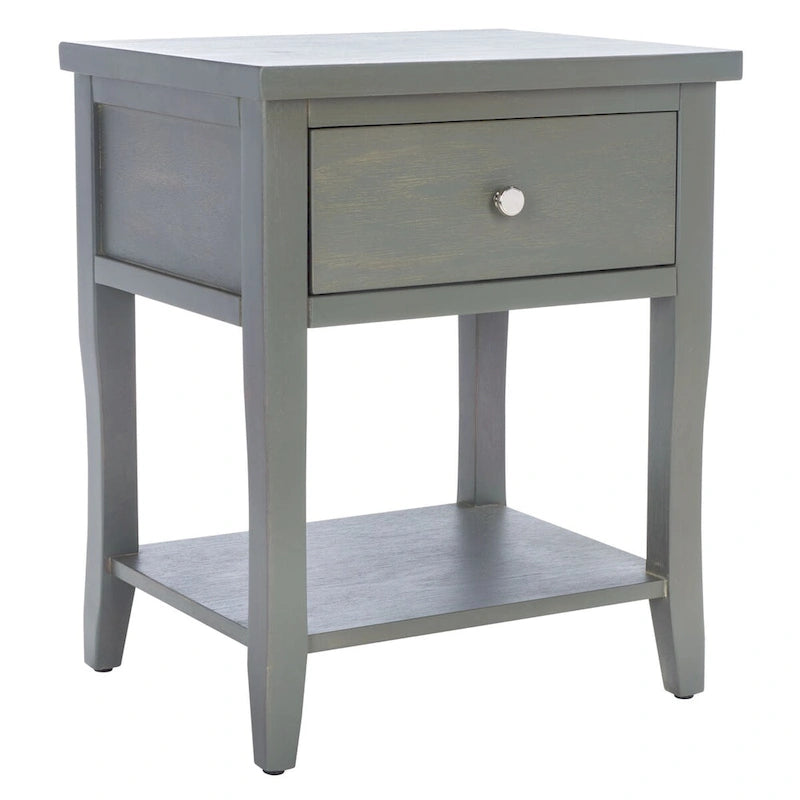 Table de chevet SAFAVIEH Martina avec tiroir de rangement (entièrement assemblée) - 46 x 38 x 56 cm - 46 x 38 x 56 cm