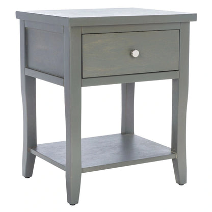 Table de chevet SAFAVIEH Martina avec tiroir de rangement (entièrement assemblée) - 46 x 38 x 56 cm - 46 x 38 x 56 cm