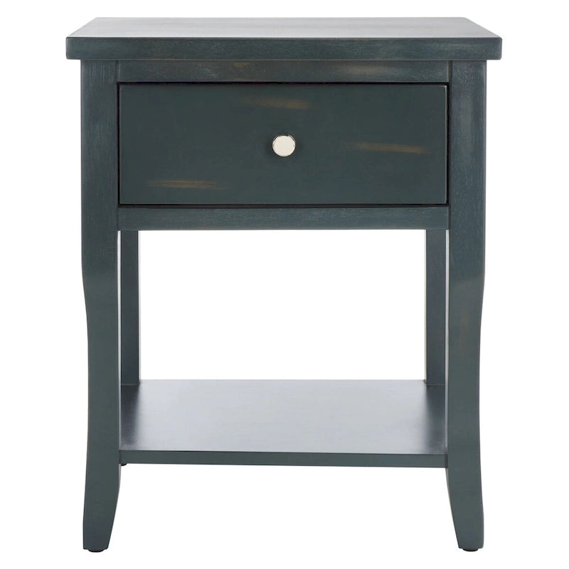 Table de chevet SAFAVIEH Martina avec tiroir de rangement (entièrement assemblée) - 46 x 38 x 56 cm - 46 x 38 x 56 cm