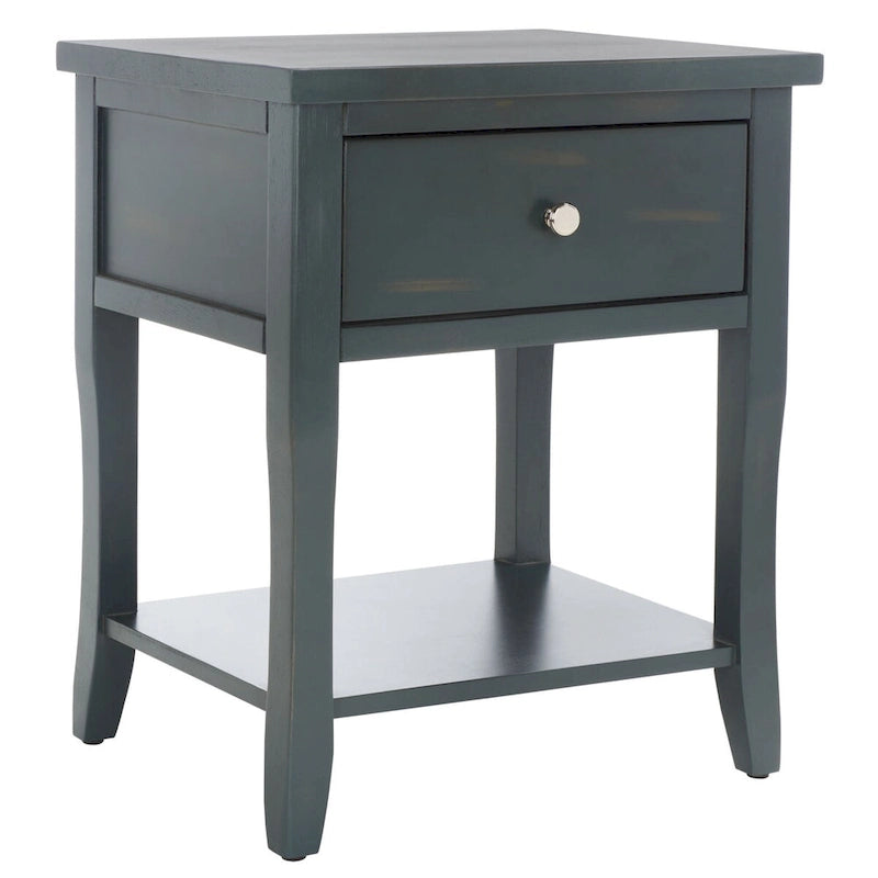 Table de chevet SAFAVIEH Martina avec tiroir de rangement (entièrement assemblée) - 46 x 38 x 56 cm - 46 x 38 x 56 cm