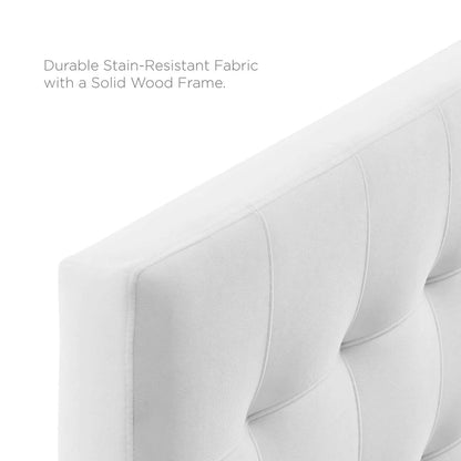 Tête de lit capitonnée en velours Copper Grove Worishofen (taille standard)