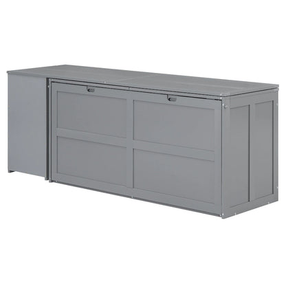 Lit escamotable Queen Size avec bureau pivotant