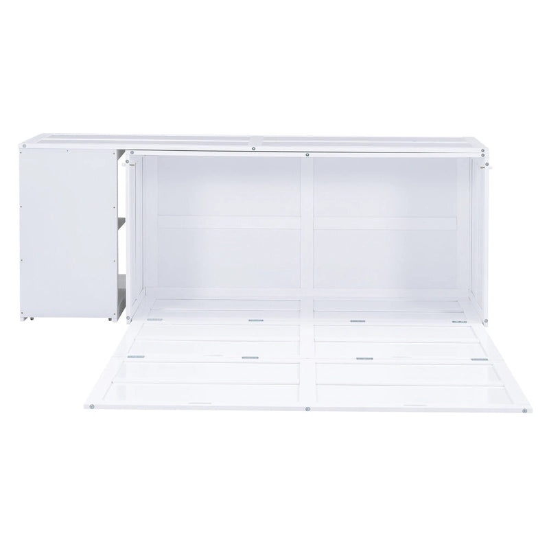 Lit escamotable Queen Size avec bureau pivotant