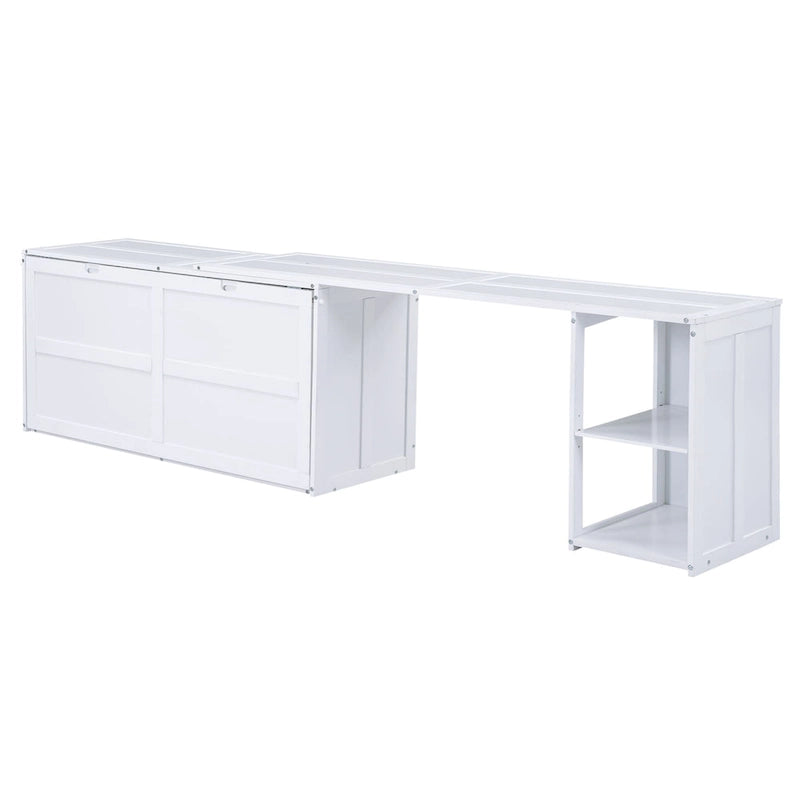 Lit escamotable Queen Size avec bureau pivotant