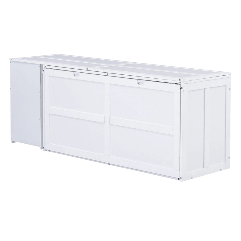 Lit escamotable Queen Size avec bureau pivotant