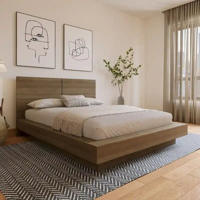 Napa Platform Bed with Headboard