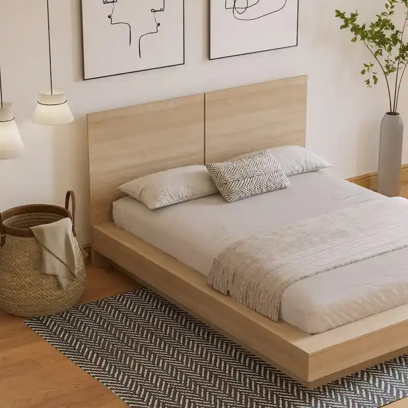 Lit plateforme Napa avec tête de lit
