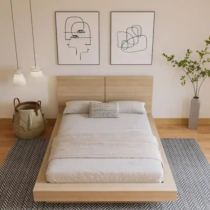 Lit plateforme Napa avec tête de lit