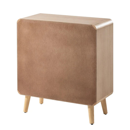 Table de chevet COZAYH style ferme, table de chevet milieu du siècle avec fabrication artisanale, style bohème et rustique, bois naturel