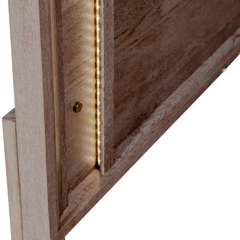 Lit de rangement Horizons Graystone pleine grandeur