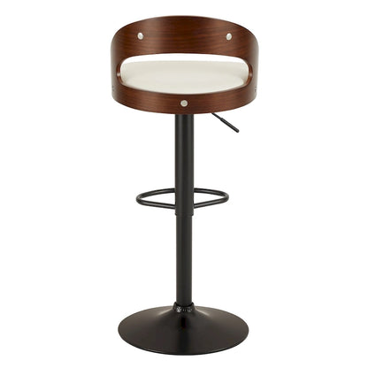 Ensemble de 2 tabourets de bar Javlergo, chaise de bar de cuisine pivotante et réglable moderne avec repose-pieds