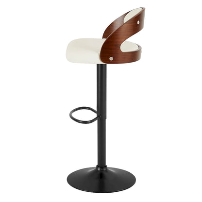 Ensemble de 2 tabourets de bar Javlergo, chaise de bar de cuisine pivotante et réglable moderne avec repose-pieds