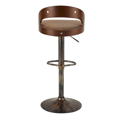 Ensemble de 2 tabourets de bar Javlergo, chaise de bar de cuisine pivotante et réglable moderne avec repose-pieds