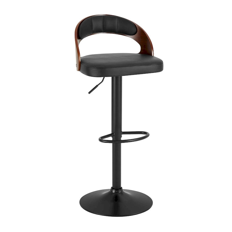 Ensemble de 2 tabourets de bar Javlergo, chaise de bar de cuisine pivotante et réglable moderne avec repose-pieds