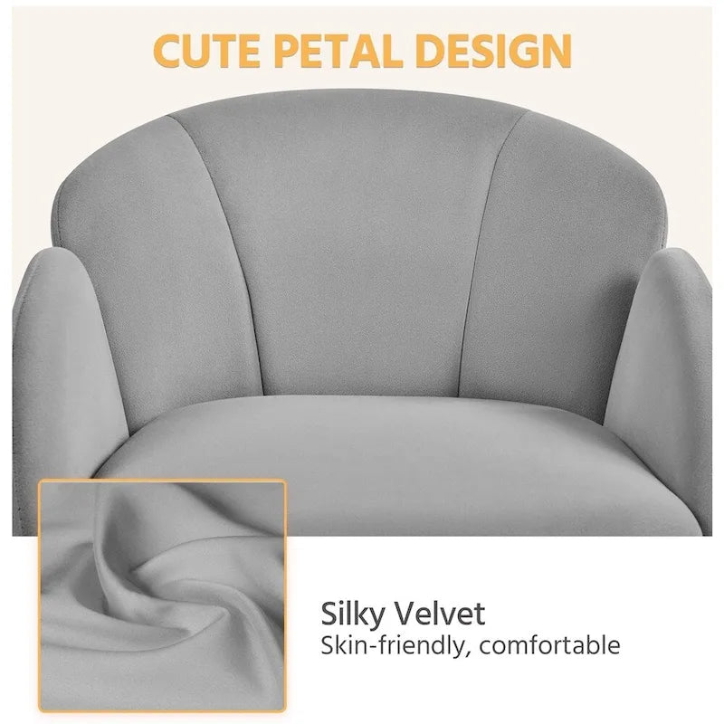 Chaise de bureau pivotante et roulante moderne Yaheetech, idéale pour le maquillage et le bureau à domicile.