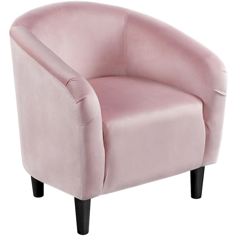 Fauteuil club Yaheetech avec accoudoirs décoratifs, style contemporain
