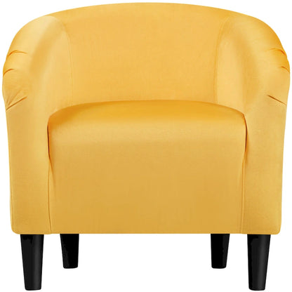 Fauteuil club Yaheetech avec accoudoirs décoratifs, style contemporain