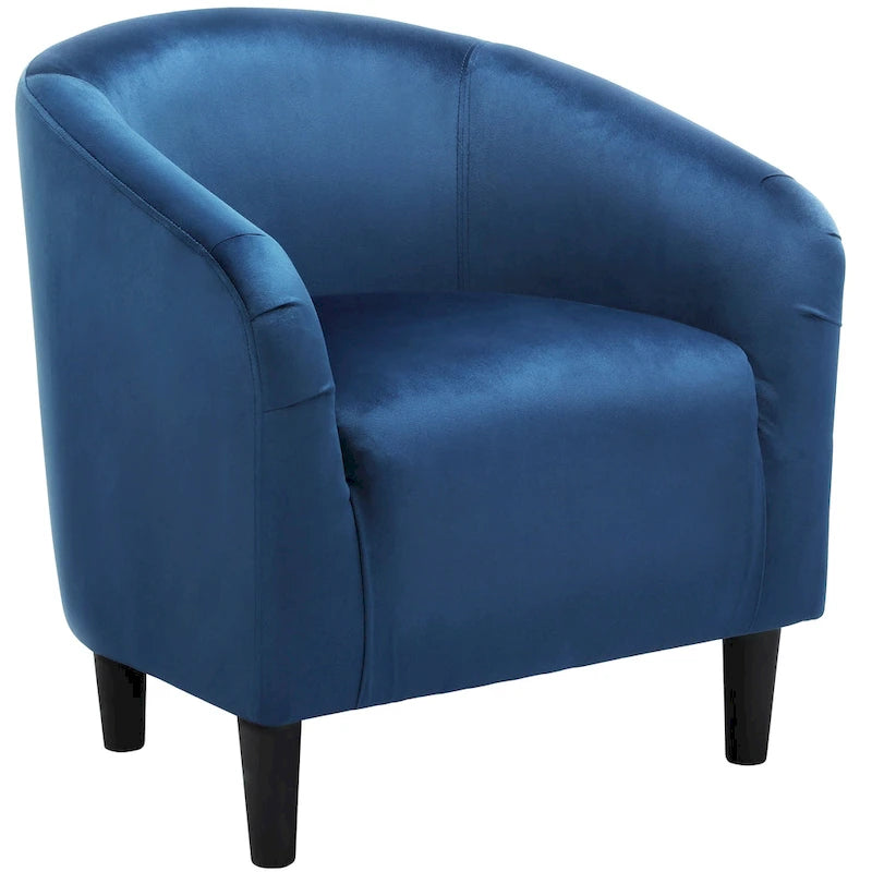 Fauteuil club Yaheetech avec accoudoirs décoratifs, style contemporain