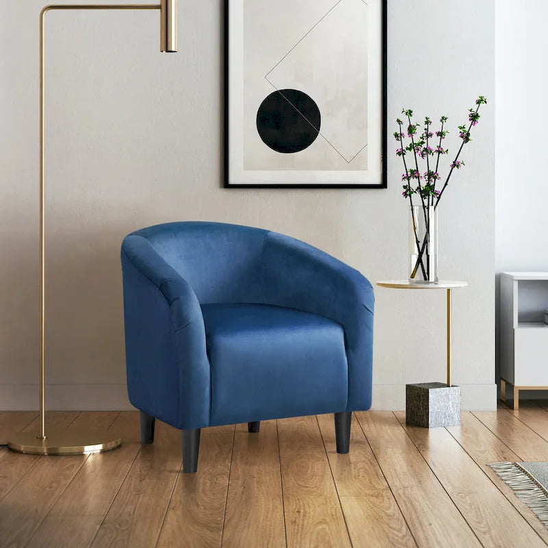 Fauteuil club Yaheetech avec accoudoirs décoratifs, style contemporain