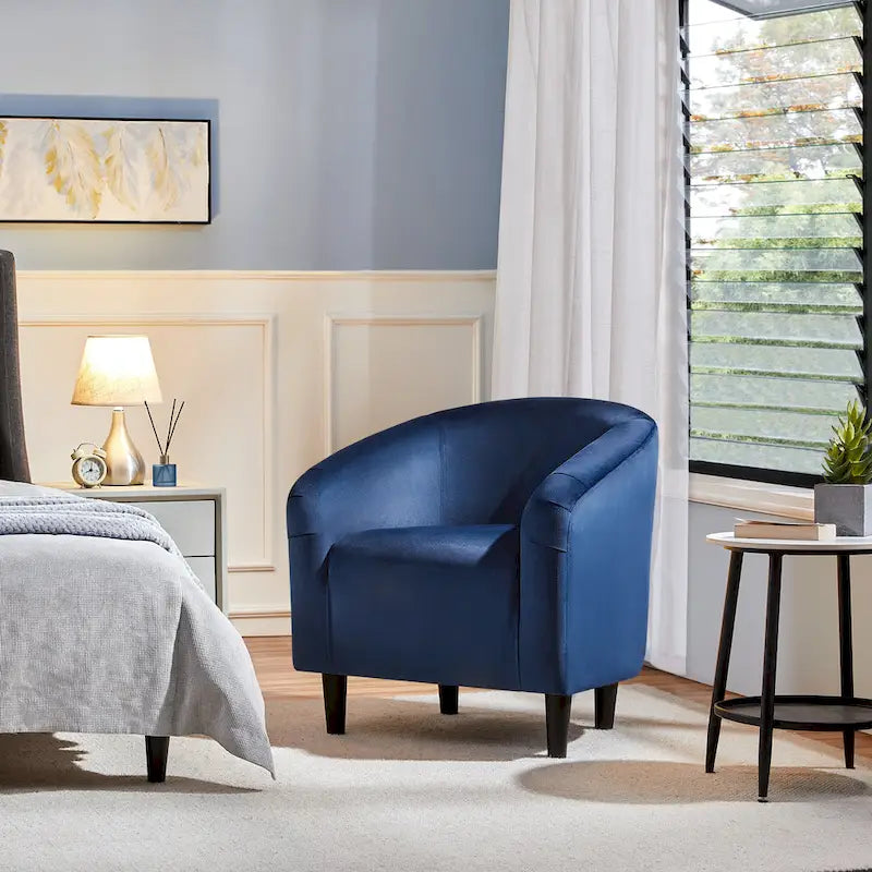 Fauteuil club Yaheetech avec accoudoirs décoratifs, style contemporain