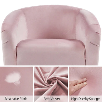 Fauteuil club Yaheetech avec accoudoirs décoratifs, style contemporain