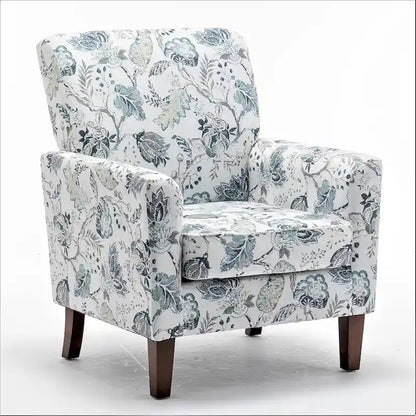 Fauteuil d'appoint moderne avec structure en bois de bouleau et revêtement en microfibre