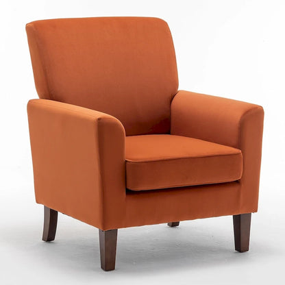 Fauteuil d'appoint moderne avec structure en bois de bouleau et revêtement en microfibre