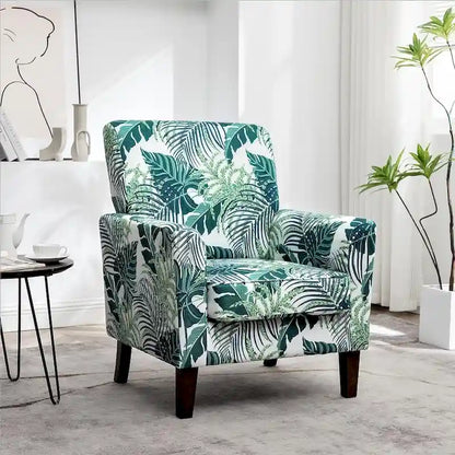 Fauteuil d'appoint moderne avec structure en bois de bouleau et revêtement en microfibre