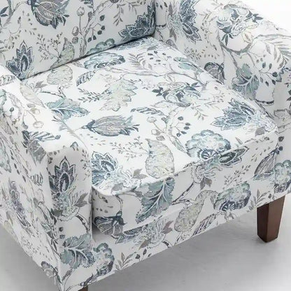 Fauteuil d'appoint moderne avec structure en bois de bouleau et revêtement en microfibre