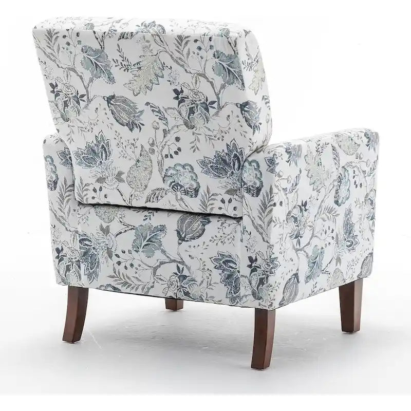 Fauteuil d'appoint moderne avec structure en bois de bouleau et revêtement en microfibre