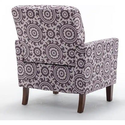 Fauteuil d'appoint moderne avec structure en bois de bouleau et revêtement en microfibre