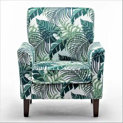 Fauteuil d'appoint moderne avec structure en bois de bouleau et revêtement en microfibre