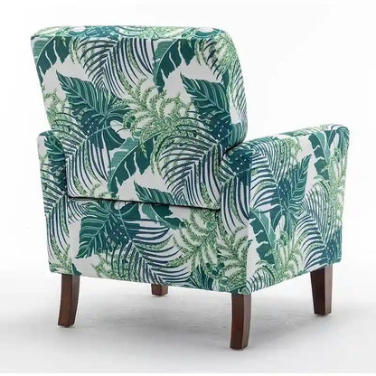 Fauteuil d'appoint moderne avec structure en bois de bouleau et revêtement en microfibre
