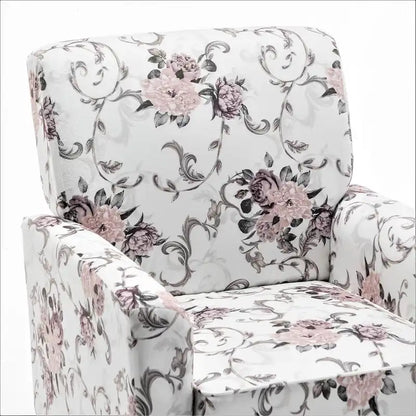 Fauteuil d'appoint moderne avec structure en bois de bouleau et revêtement en microfibre