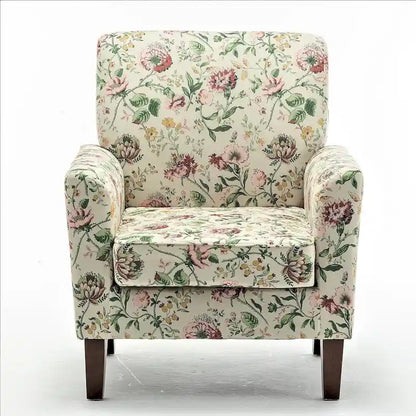 Fauteuil d'appoint moderne avec structure en bois de bouleau et revêtement en microfibre