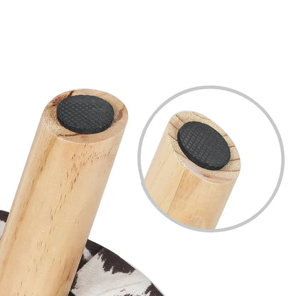 Tabouret ottoman en tissu vache Adeco