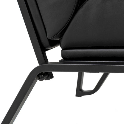 Fauteuil d'appoint moderne et confortable Glitzhome 26,75W en cuir PU avec structure en métal