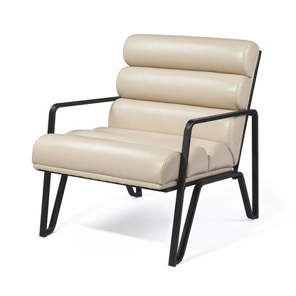Fauteuil d'appoint moderne et confortable Glitzhome 26,75W en cuir PU avec structure en métal