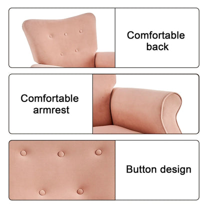 Fauteuil de salon à dossier haut et à bascule