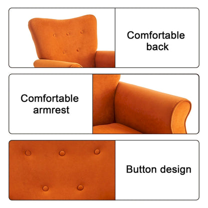 Fauteuil de salon à dossier haut et à bascule